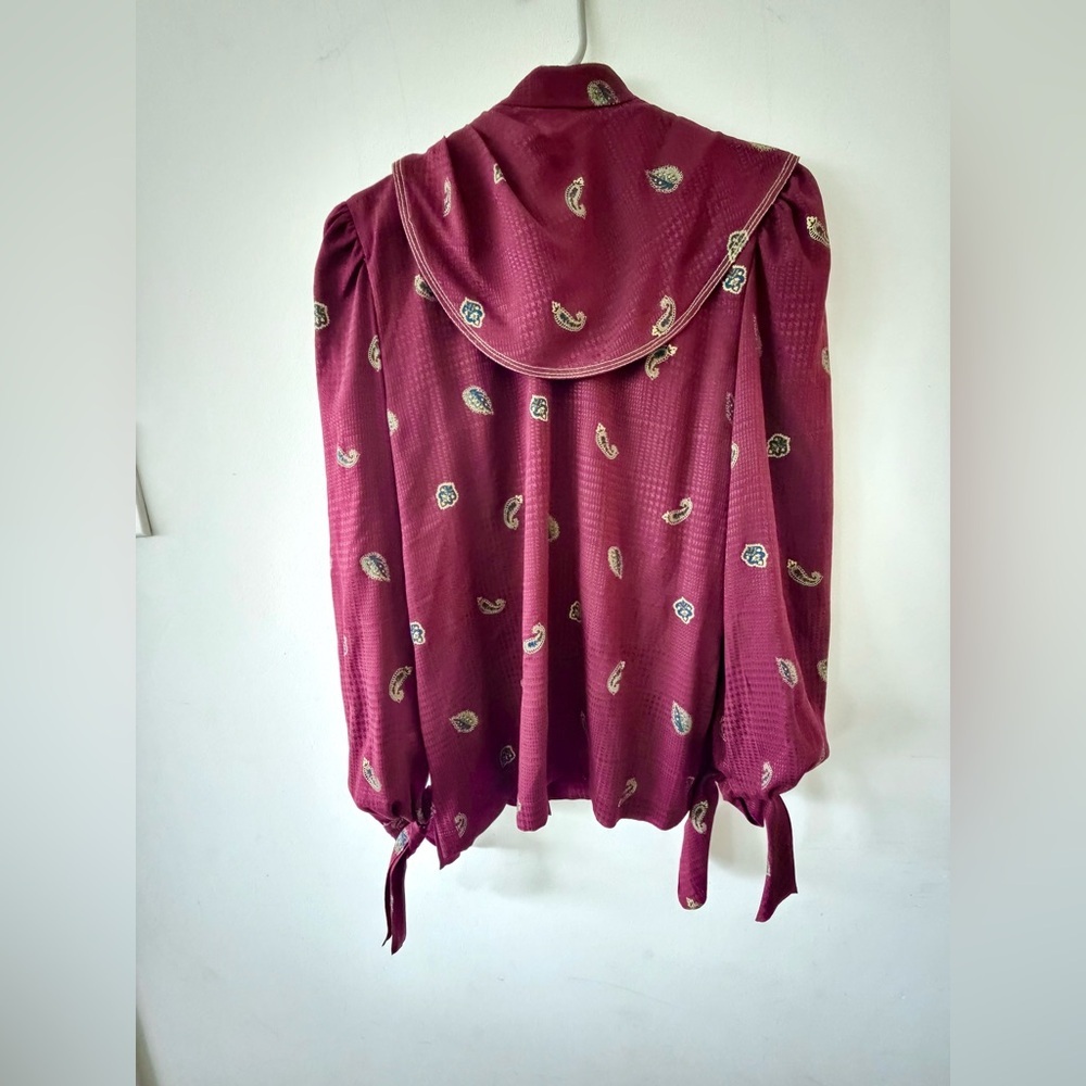Vintage Silk Jacques Molko Blouse, made in Paris, eu size 38, us medium - Picture 3 of 8